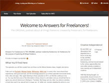 Tablet Screenshot of answersforfreelancers.creativeindependence.net